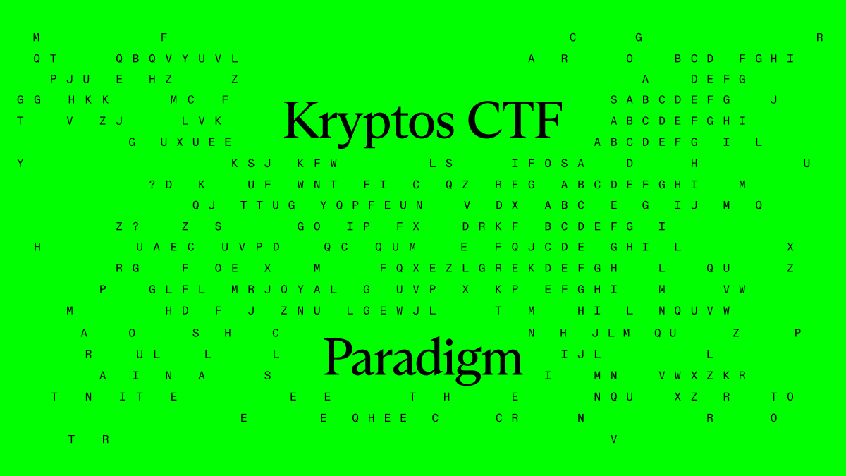 PK1 | Kryptos CTF | Paradigm